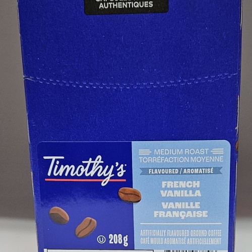 Café Timothy's aromatisé Vanille française